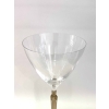 Suite de Six 6 Verres « Clos Sainte-Odile » cristal blanc patiné sépia de René LALIQUE | Biron Suite de Six 6 Verres "Clos Sainte-Odile" cristal blanc patiné sépia de René LALIQUE