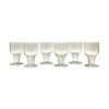 Suite de Six 6 Verres « Tonnerre » verre blanc de René LALIQUE | Biron |||||