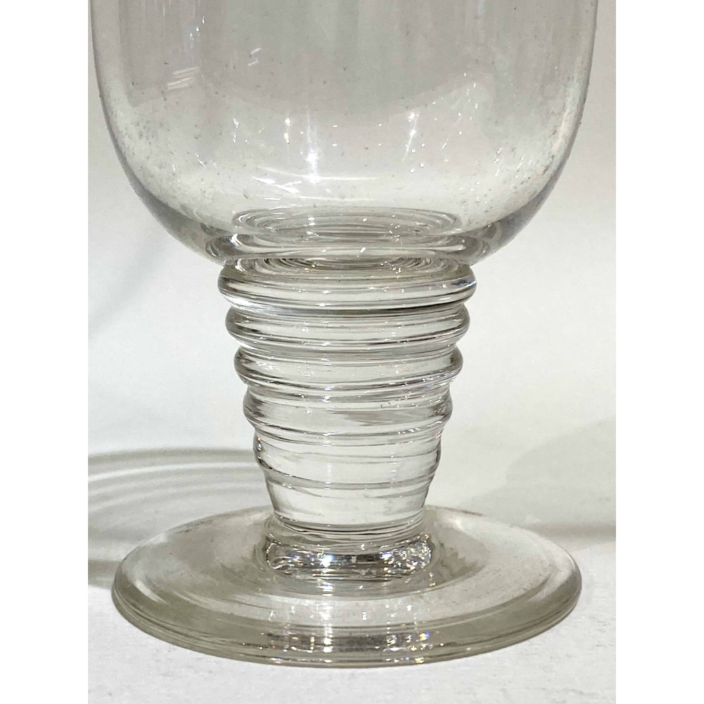Suite de Six 6 Verres « Tonnerre » verre blanc de René LALIQUE | Biron Suite de Six 6 Verres "Tonnerre" verre blanc de René LALIQUE