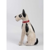 Sculpture » Fox terrier » en raku | Biron Sculpture " Fox terrier " en raku