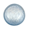 Boite « Deux Figurines » verre blanc patiné bleu de René LALIQUE | Biron |||||||||