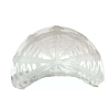 Suite de Huit 8 Assiettes à Salade "Pissenlit" verre blanc de René LALIQUE