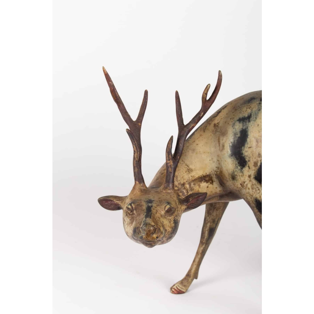 Sculpture cerf en bronze signé de Ihô | Biron Sculpture cerf en bronze signé de Ihô