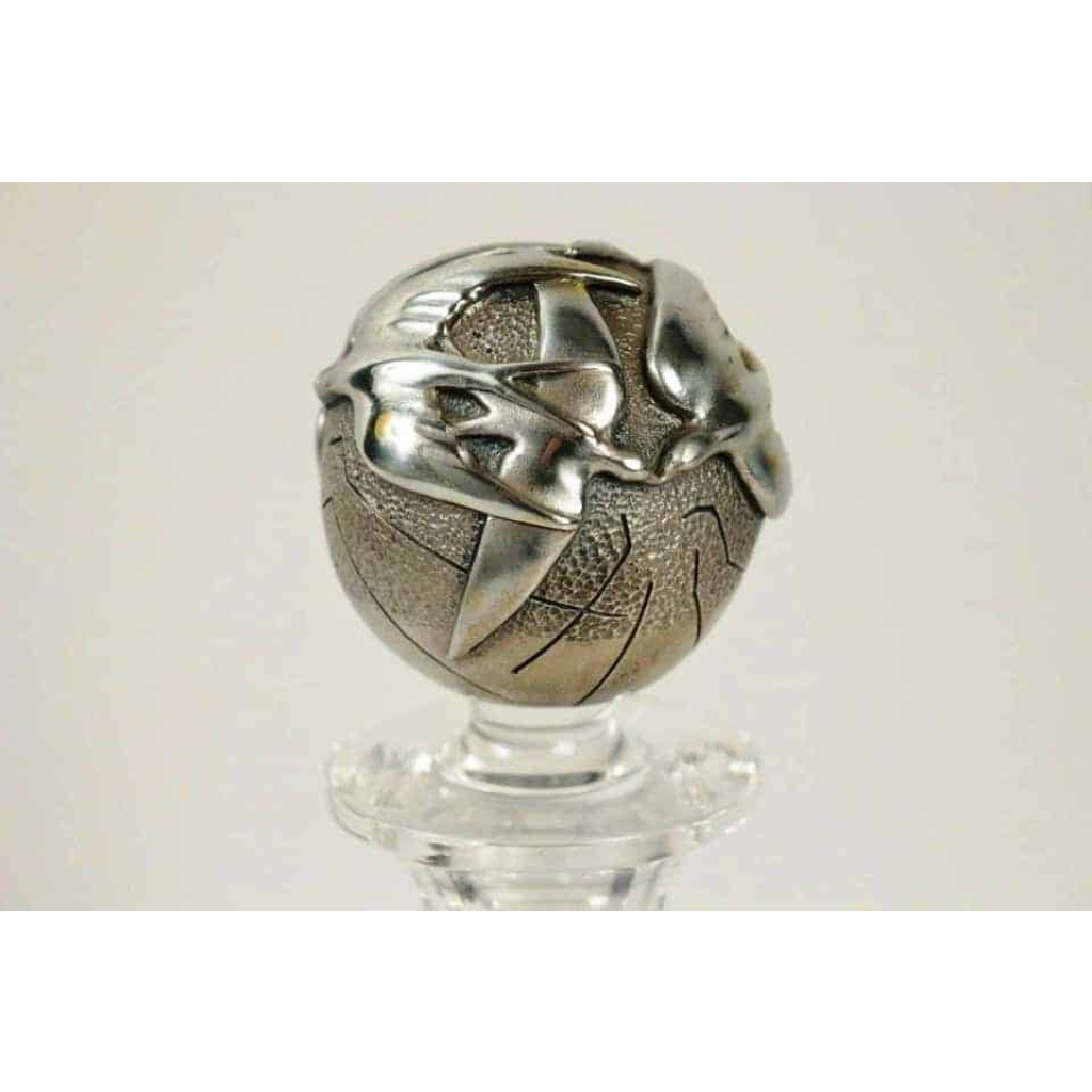 Carafe en verre et argent par Ottaviani, Italie, années 1970 | Biron Carafe en verre et argent par Ottaviani, Italie, années 1970