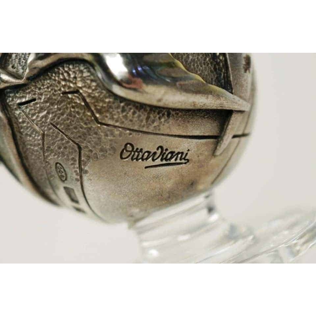Carafe en verre et argent par Ottaviani, Italie, années 1970 | Biron Carafe en verre et argent par Ottaviani, Italie, années 1970
