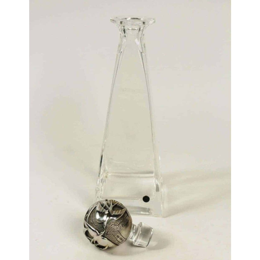 Carafe en verre et argent par Ottaviani, Italie, années 1970 | Biron Carafe en verre et argent par Ottaviani, Italie, années 1970