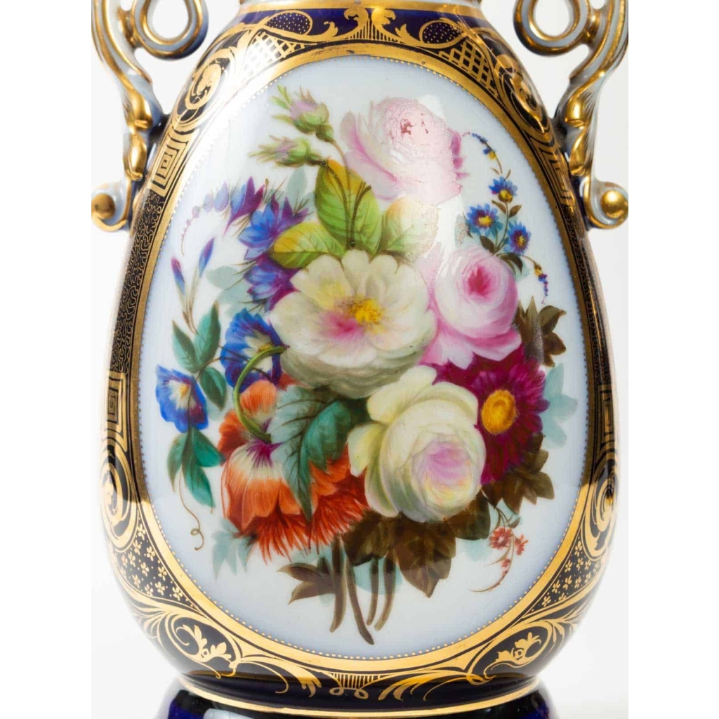 Une paire de vases de Bayeux, XIXème | Biron Une paire de vases de Bayeux, XIXème