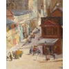 Abel Truchet Louis Peinture Française Belle Epoque Paris Vue De Montmartre Huile Sur Toile Signée