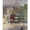Abel Truchet Louis Peinture Française Belle Epoque Paris Vue De Montmartre Huile Sur Toile Signée