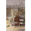 Abel Truchet Louis Peinture Française Belle Epoque Paris Vue De Montmartre Huile Sur Toile Signée