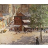 Abel Truchet Louis Peinture Française Belle Epoque Paris Vue De Montmartre Huile Sur Toile Signée
