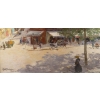 Abel Truchet Louis Peinture Française Belle Epoque Paris Vue De Montmartre Huile Sur Toile Signée