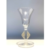 Suite de Six 6 Verres « Savergne » verre blanc patiné sépia de René LALIQUE | Biron Suite de Six 6 Verres "Savergne" verre blanc patiné sépia de René LALIQUE