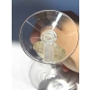 Suite de Six 6 Verres « Savergne » verre blanc patiné sépia de René LALIQUE | Biron Suite de Six 6 Verres "Savergne" verre blanc patiné sépia de René LALIQUE