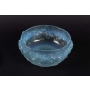Boîte « Primevères » verre opalescent patiné bleu de René LALIQUE