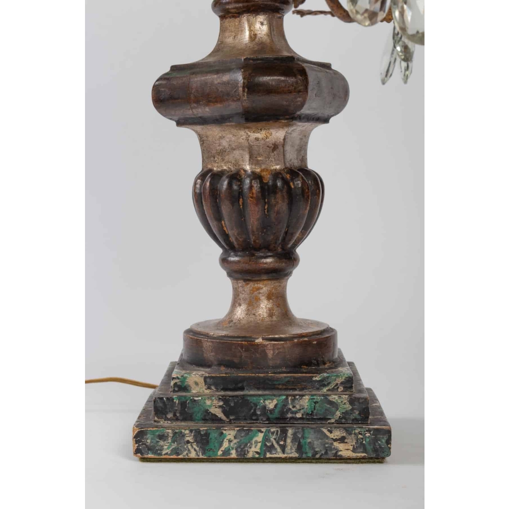Girandole à 3 lumières aux marguerites 1950 | Biron Girandole à 3 lumières aux marguerites 1950