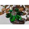 Girandole à 3 lumières aux marguerites 1950 | Biron Girandole à 3 lumières aux marguerites 1950