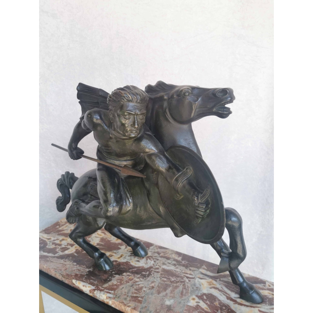 Bronze de S.MELANI » Le cavalier au combat « | Biron ||||||||||