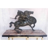 Bronze de S.MELANI » Le cavalier au combat « | Biron Bronze de S.MELANI " Le cavalier au combat "