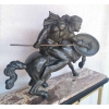 Bronze de S.MELANI » Le cavalier au combat « | Biron Bronze de S.MELANI " Le cavalier au combat "