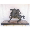 Bronze de S.MELANI » Le cavalier au combat « | Biron Bronze de S.MELANI " Le cavalier au combat "