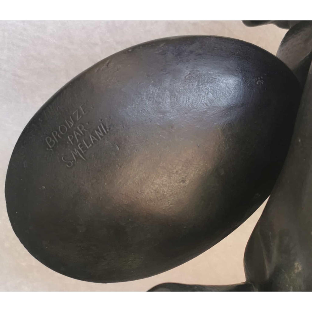 Bronze de S.MELANI » Le cavalier au combat « | Biron Bronze de S.MELANI " Le cavalier au combat "