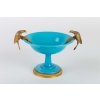 Coupe en opaline bleu turquoise 19e siècle | Biron ||||||||