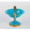 Coupe en opaline bleu turquoise 19e siècle | Biron Coupe en opaline bleu turquoise 19e siècle