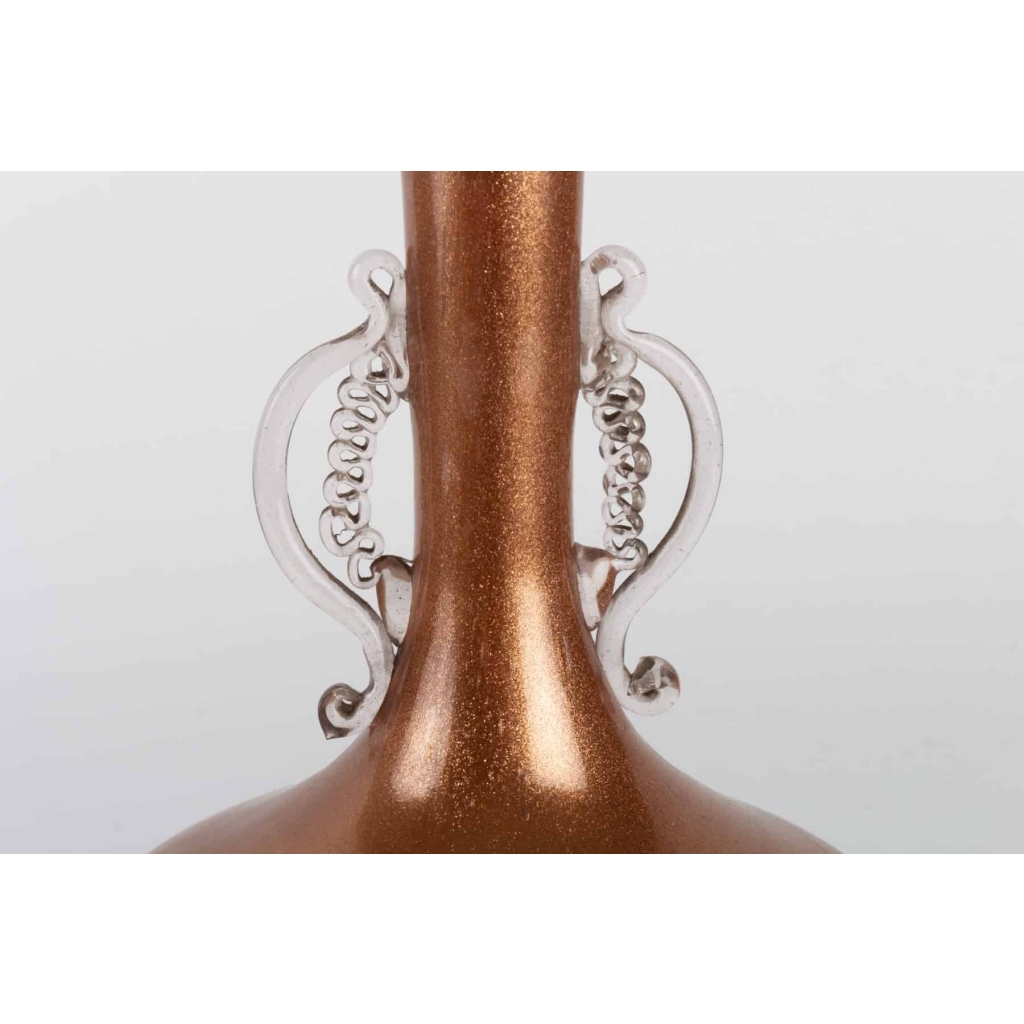 Vase adventurine de Salviati 1870 Murano