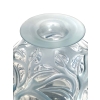 Vase "Sophora" verre blanc patiné bleu de René LALIQUE
