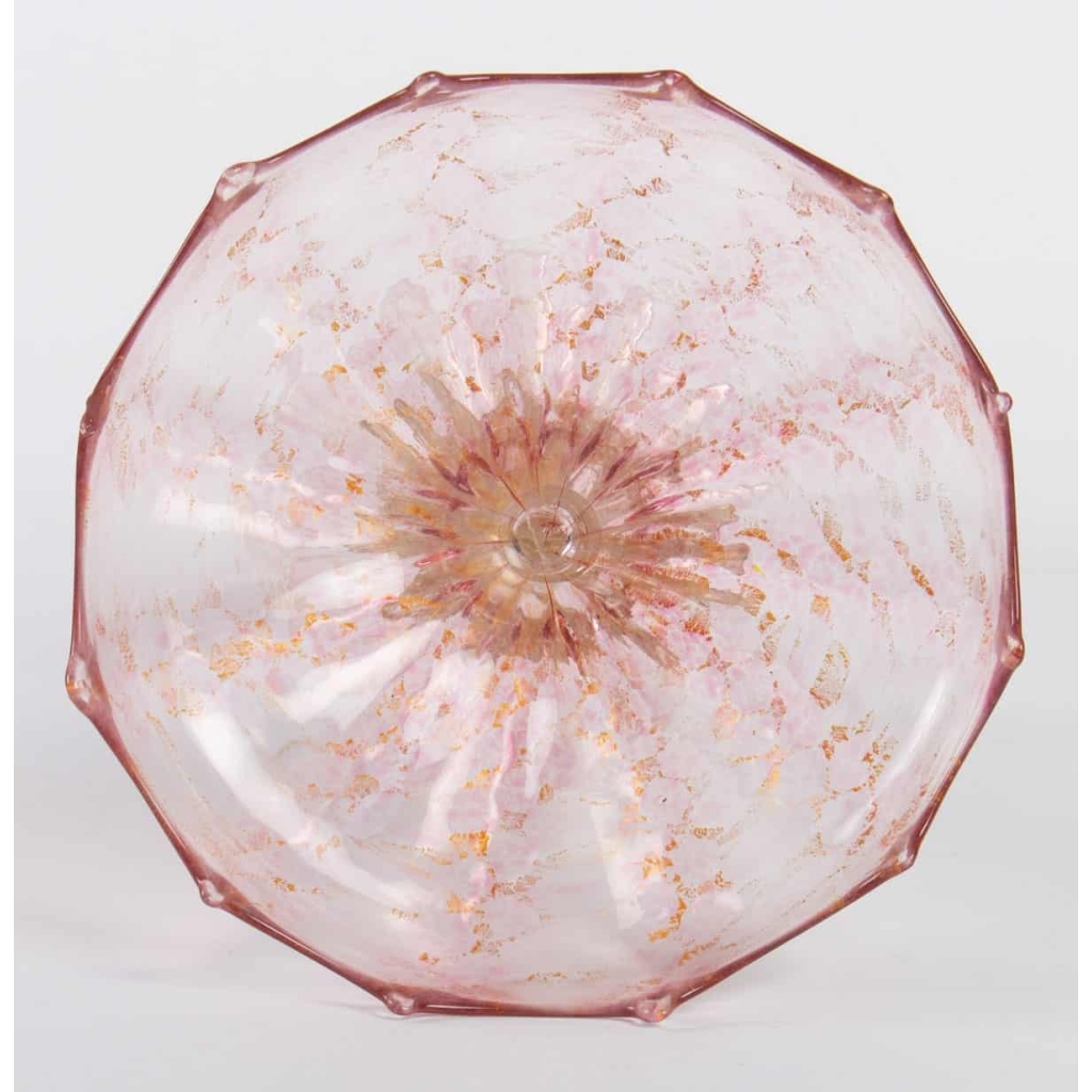 Coupe rose à 2 Dragons Venise(Murano), Salviati 1875