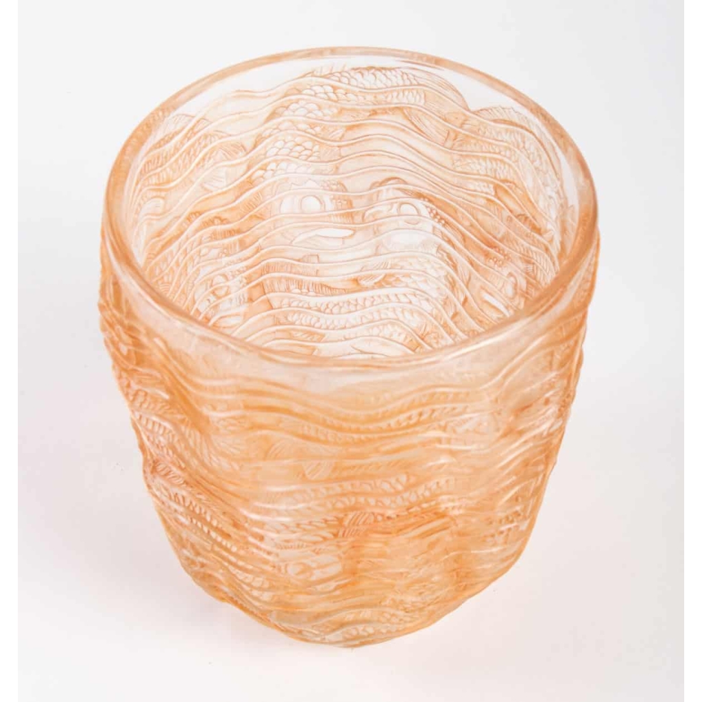 Vase « Dauphins » verre René Lalique | Biron Vase « Dauphins » verre René Lalique