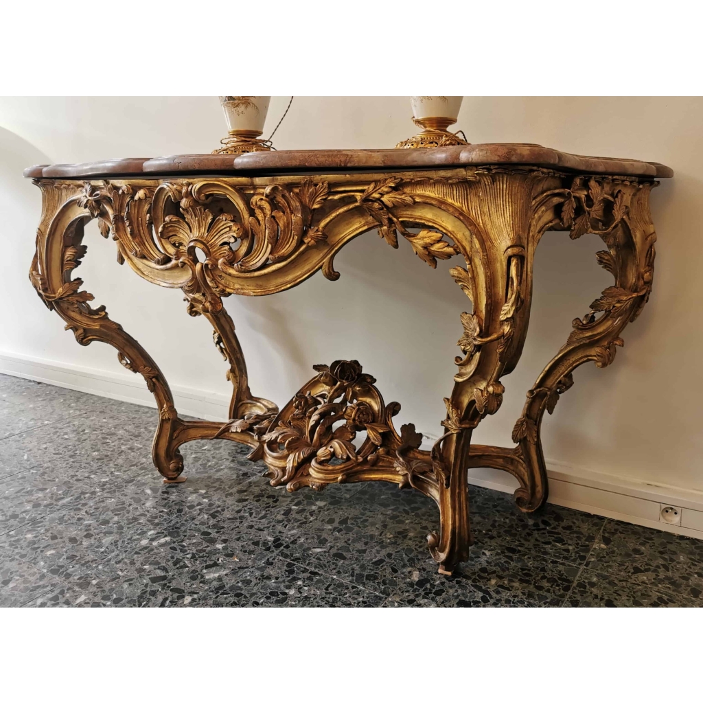 VENDU…. Grande console d’époque Louis XV. | Biron |||||