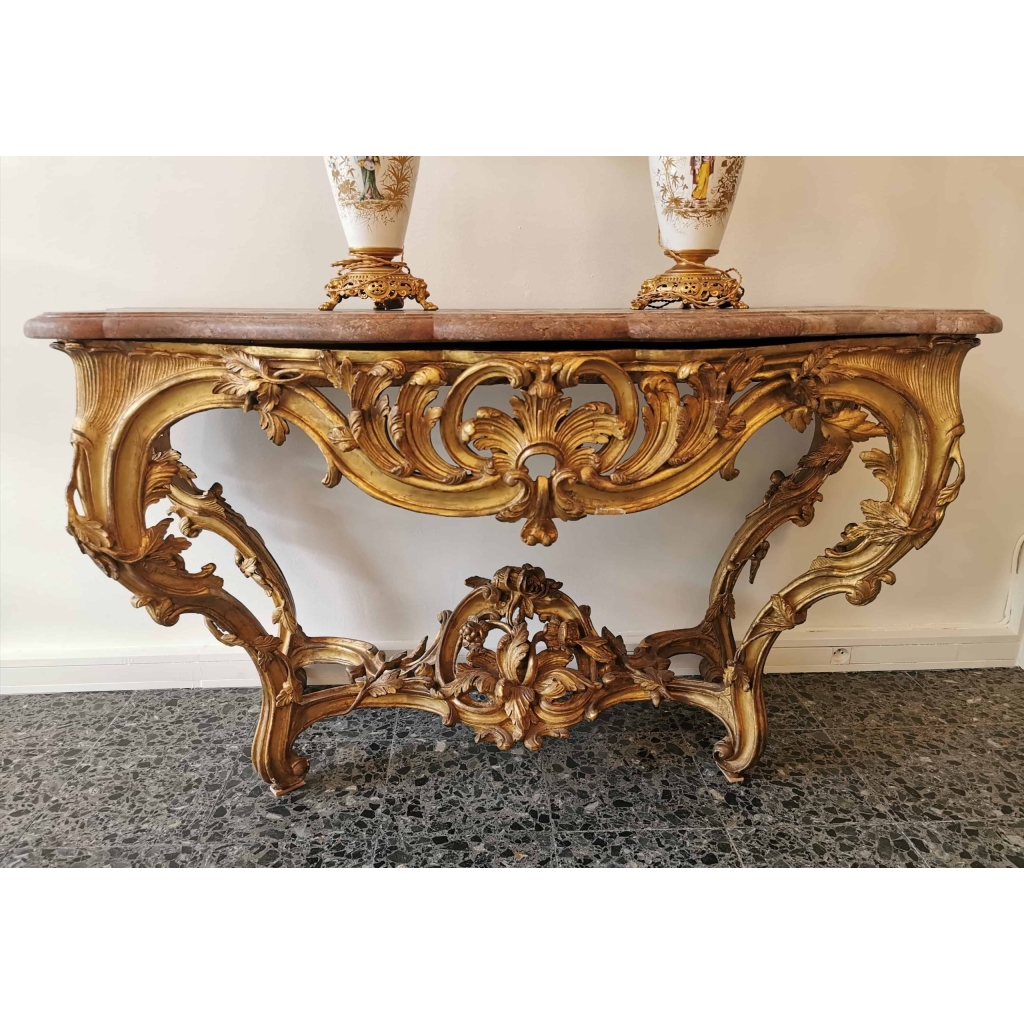 VENDU…. Grande console d’époque Louis XV. | Biron VENDU.... Grande console d'époque Louis XV.