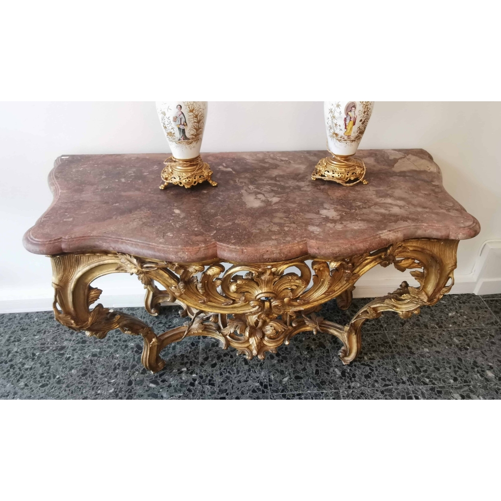 VENDU…. Grande console d’époque Louis XV. | Biron VENDU.... Grande console d'époque Louis XV.