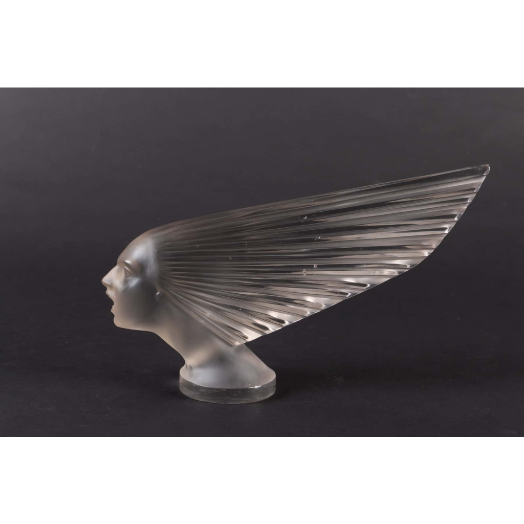 Mascotte – Bouchon de Radiateur « Victoire » verre blanc de René LALIQUE 2
