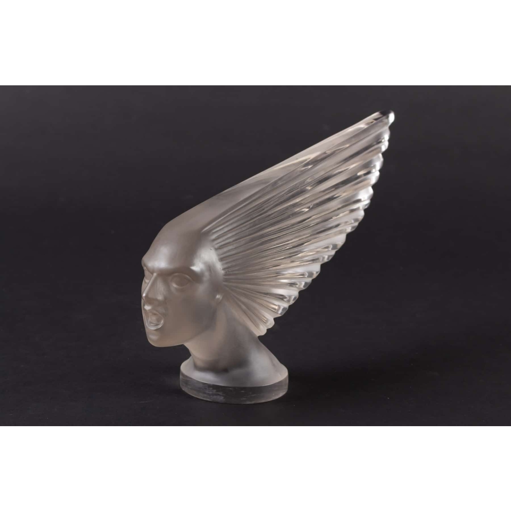 Mascotte – Bouchon de Radiateur « Victoire » verre blanc de René LALIQUE 11