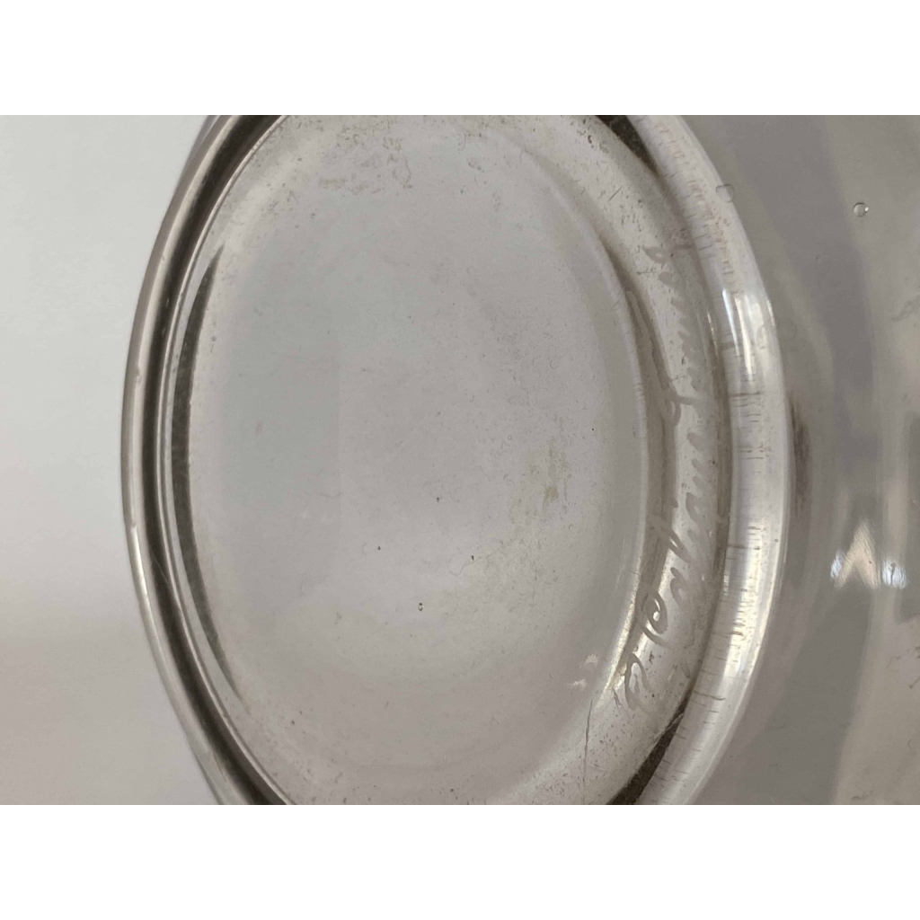 Vase "Breda" verre blanc patiné sépia de René LALIQUE