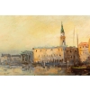 Huile sur toile vue de Venise par Robert MOGISSE