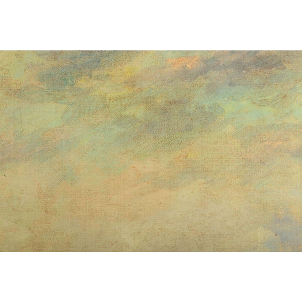 Huile sur toile vue de Venise par Robert MOGISSE