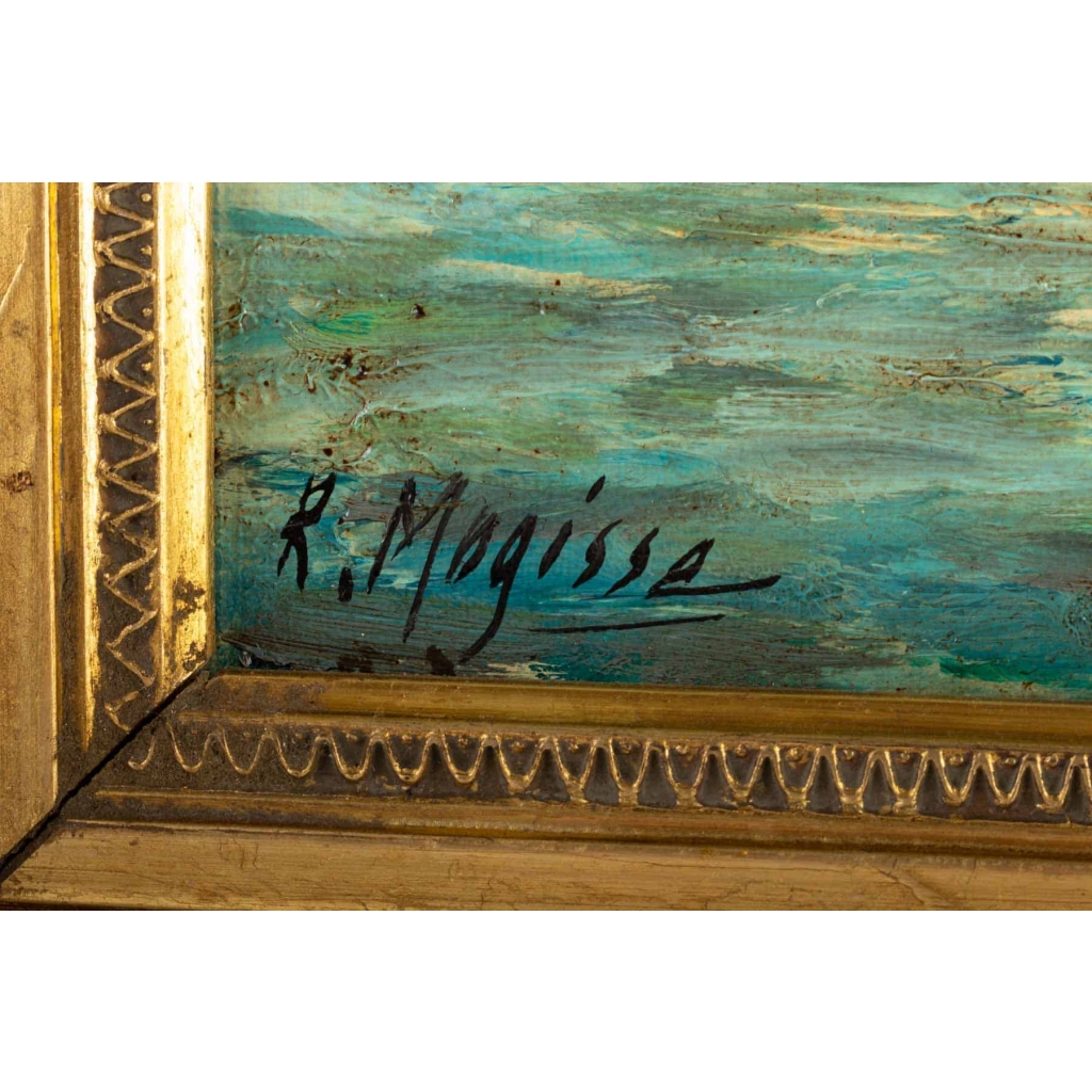 Huile sur toile vue de Venise par Robert MOGISSE