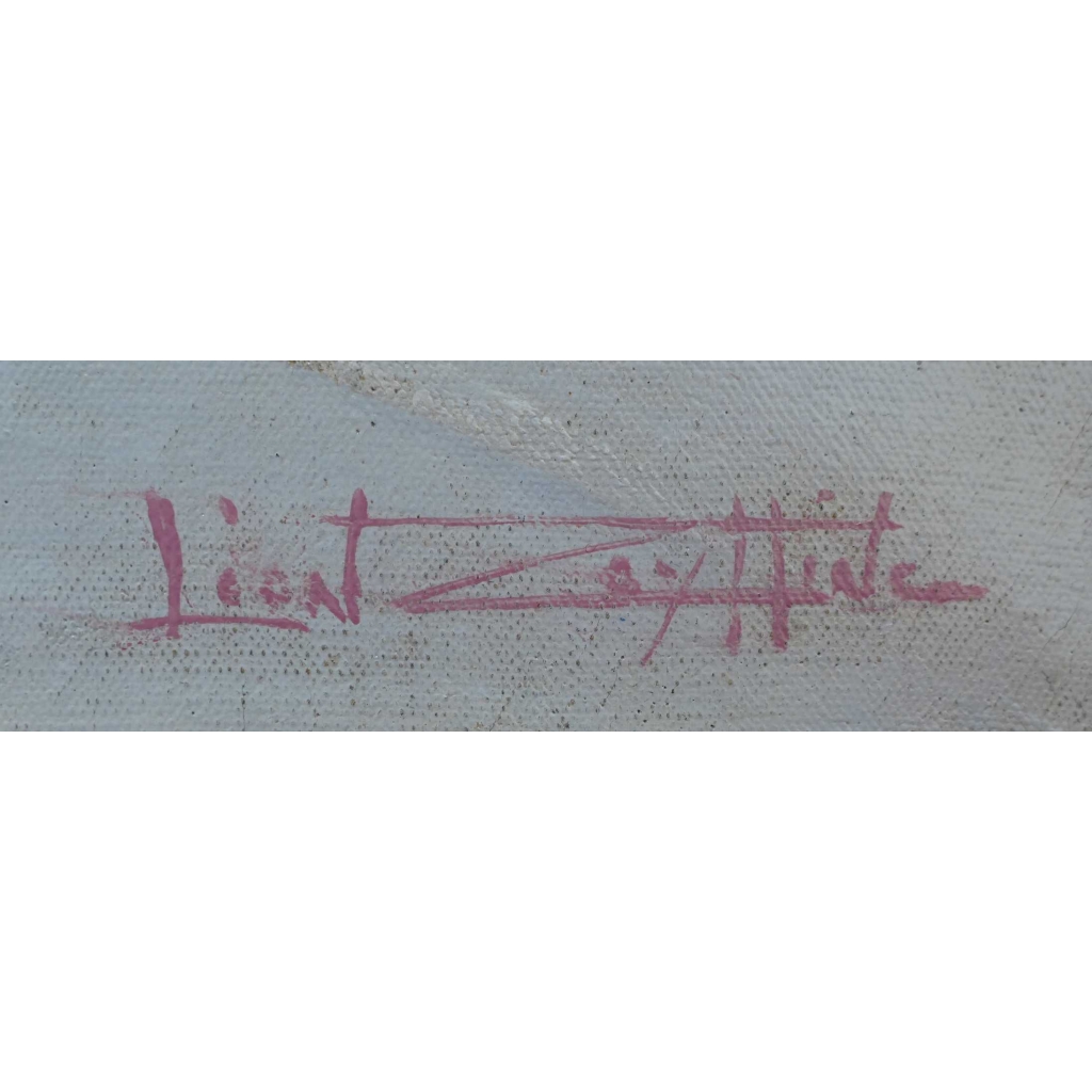 Leon Zeytline Ecole Russe 20è Paris Place De La République Boulevard Du Temple Huile Signée