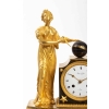 Pendule d’époque Empire figurant Uranie | Biron Pendule d'époque Empire figurant Uranie