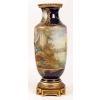 Paire de vases bleu de Sévres. Décors à la Wateau (signés). XIXème | Biron Paire de vases bleu de Sévres. Décors à la Wateau (signés). XIXème