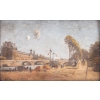 Vue du Louvre et du Pont Royal depuis la rive gauche, huile sur panneau de E. H. Vanhnschout, fin XIXème