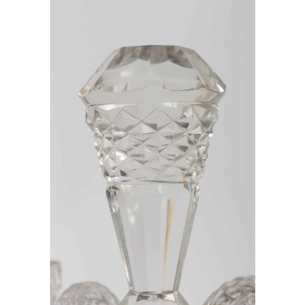 Girandole en cristal à 4 bras de lumière, vers 1920 | Biron Girandole en cristal à 4 bras de lumière, vers 1920