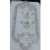 1900′ Centre de Table Chemin de Table en Cristal Moulé de Baccarat Ou St Louis 14 Pièces 13