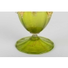 Vase en Cristallo Vénitien vert absinthe par Salviati 1885