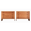 1950 Paire de commodes en teck et chêne J.Hans Wegner, Møbler | Biron ||||||