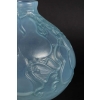 Vase « Courges » verre opalescent double couche patiné bleu de René LALIQUE